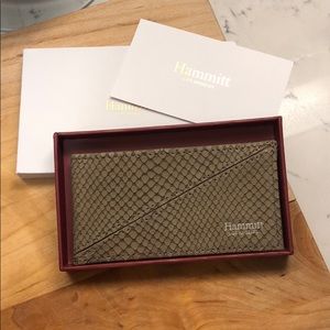 Brand New!  Textured leather card holder.